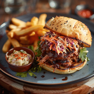 Burger au pulled pork