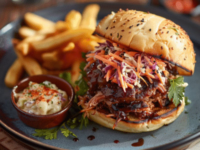 Burger au pulled pork : Recette savoureuse et facile à réaliser