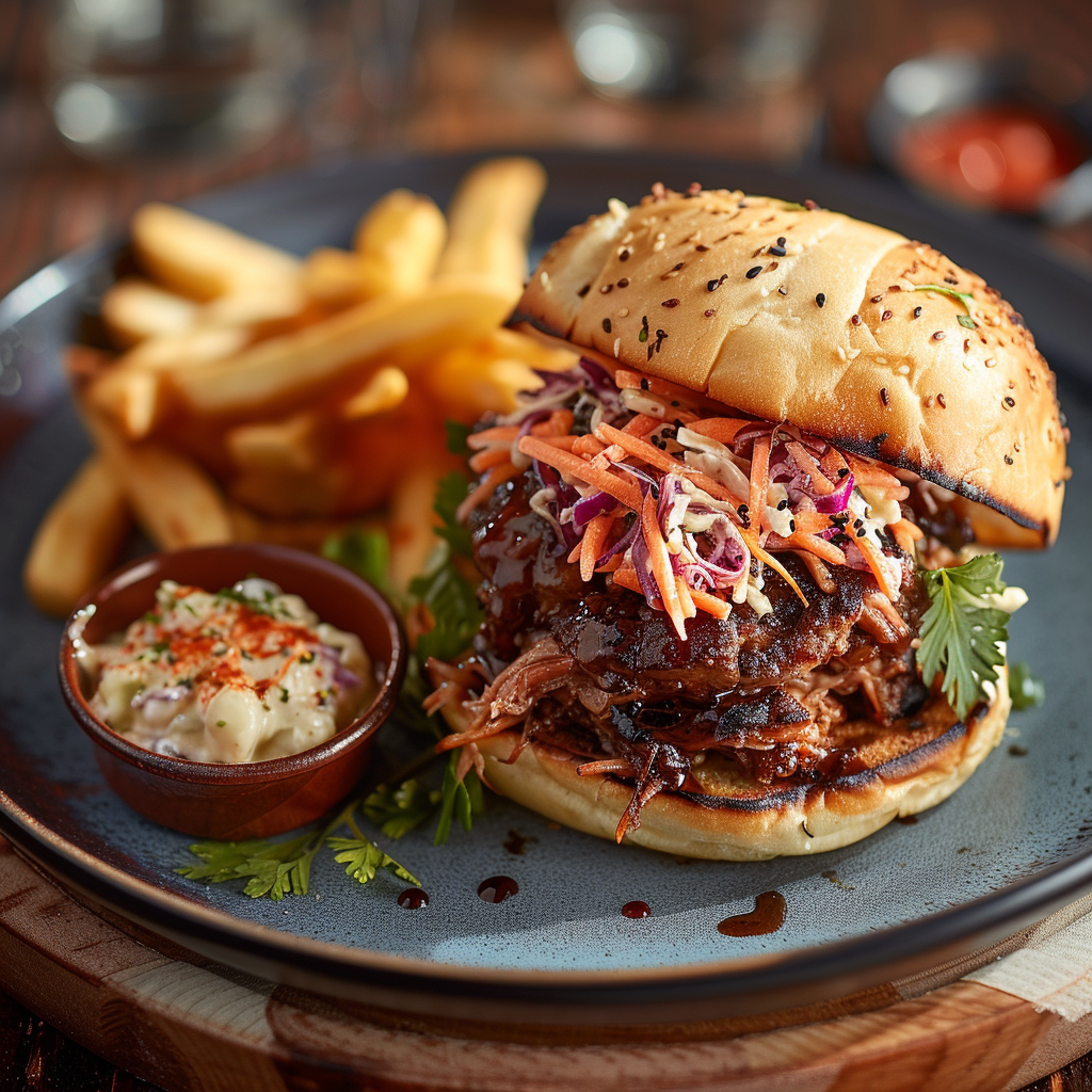 Burger au pulled pork