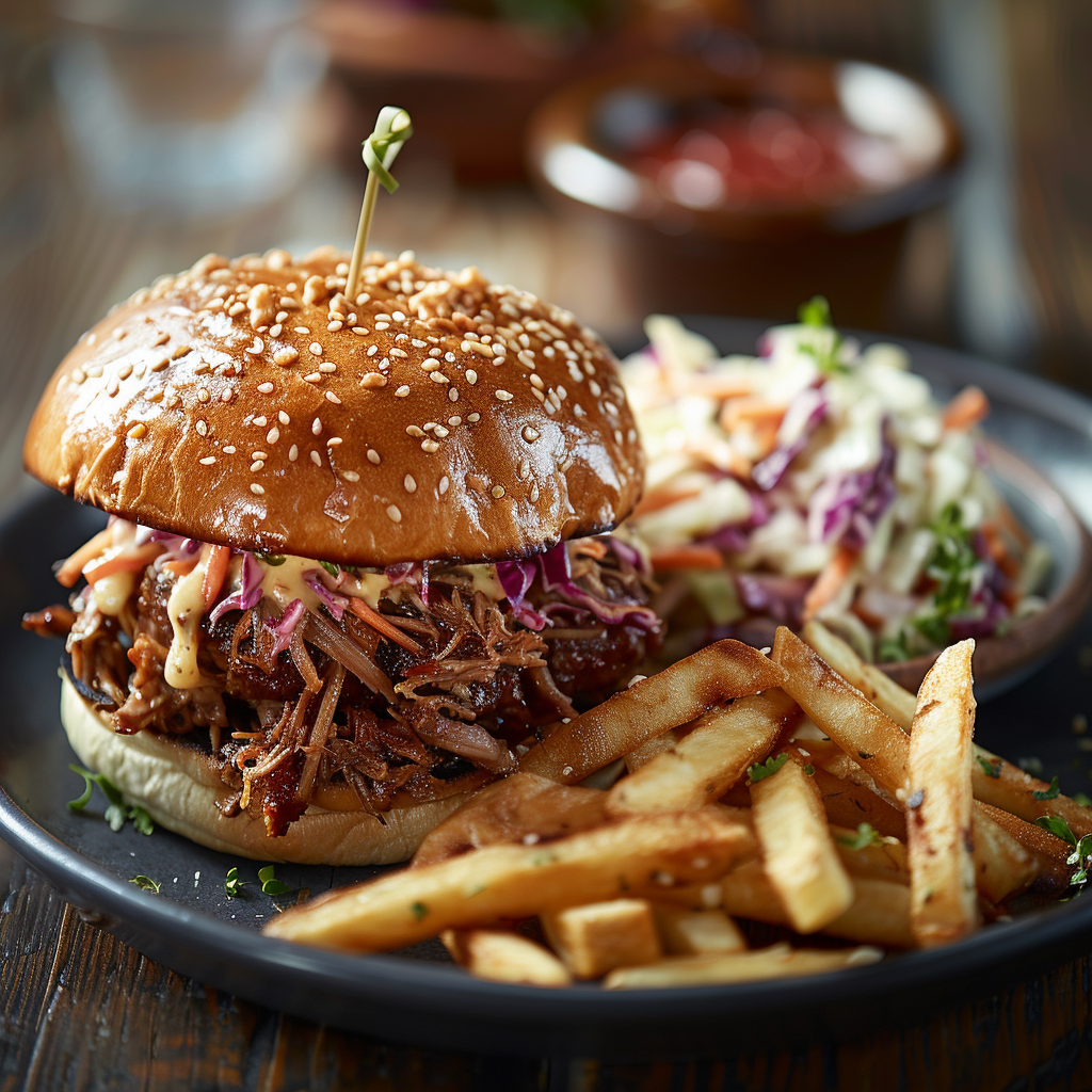 Burger au pulled pork