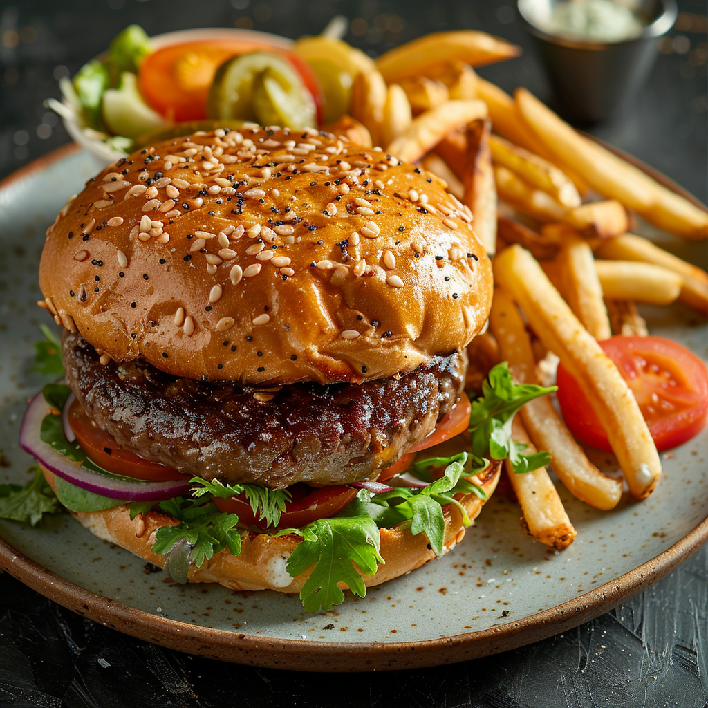 Burger maison classique au bœuf