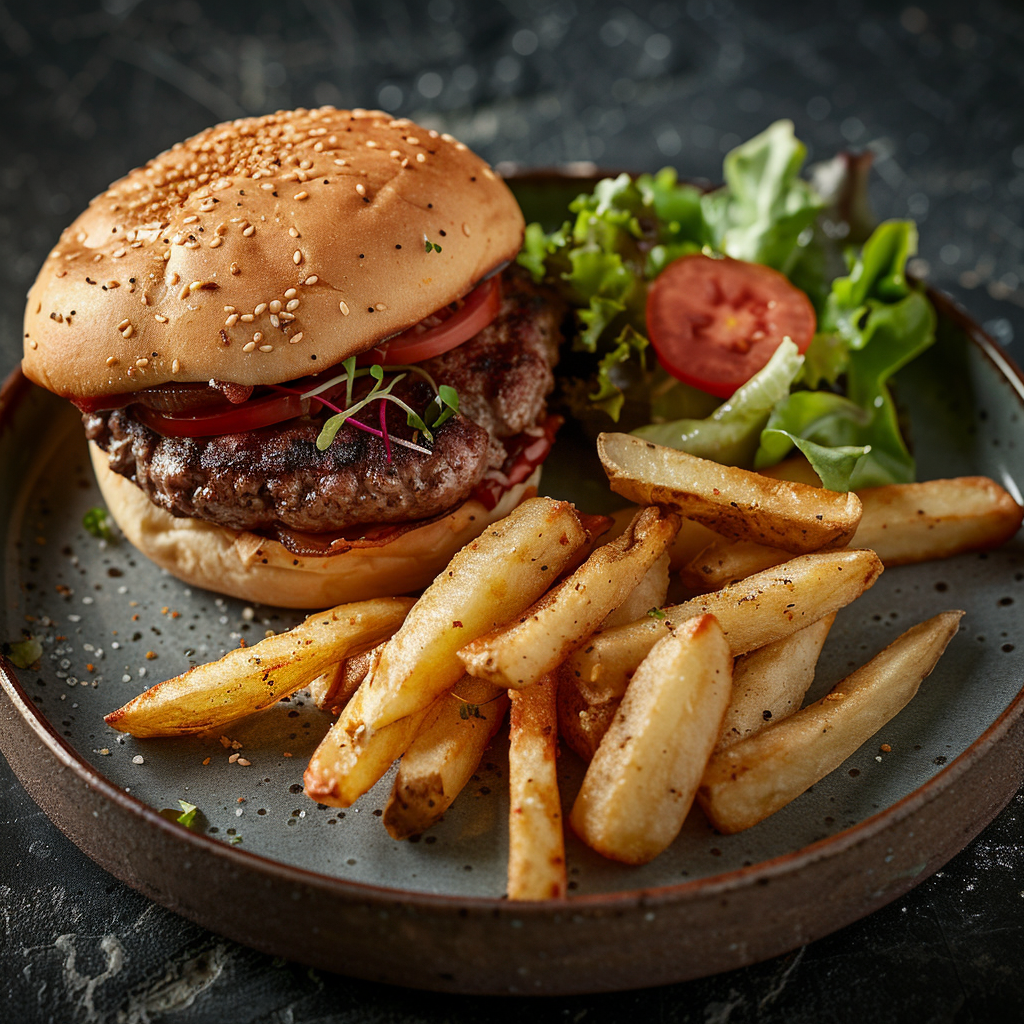 Burger maison classique au bœuf
