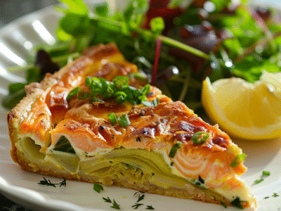 Clafoutis au saumon et poireaux : Recette facile et savoureuse