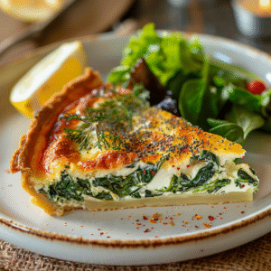 Clafoutis aux épinards et ricotta