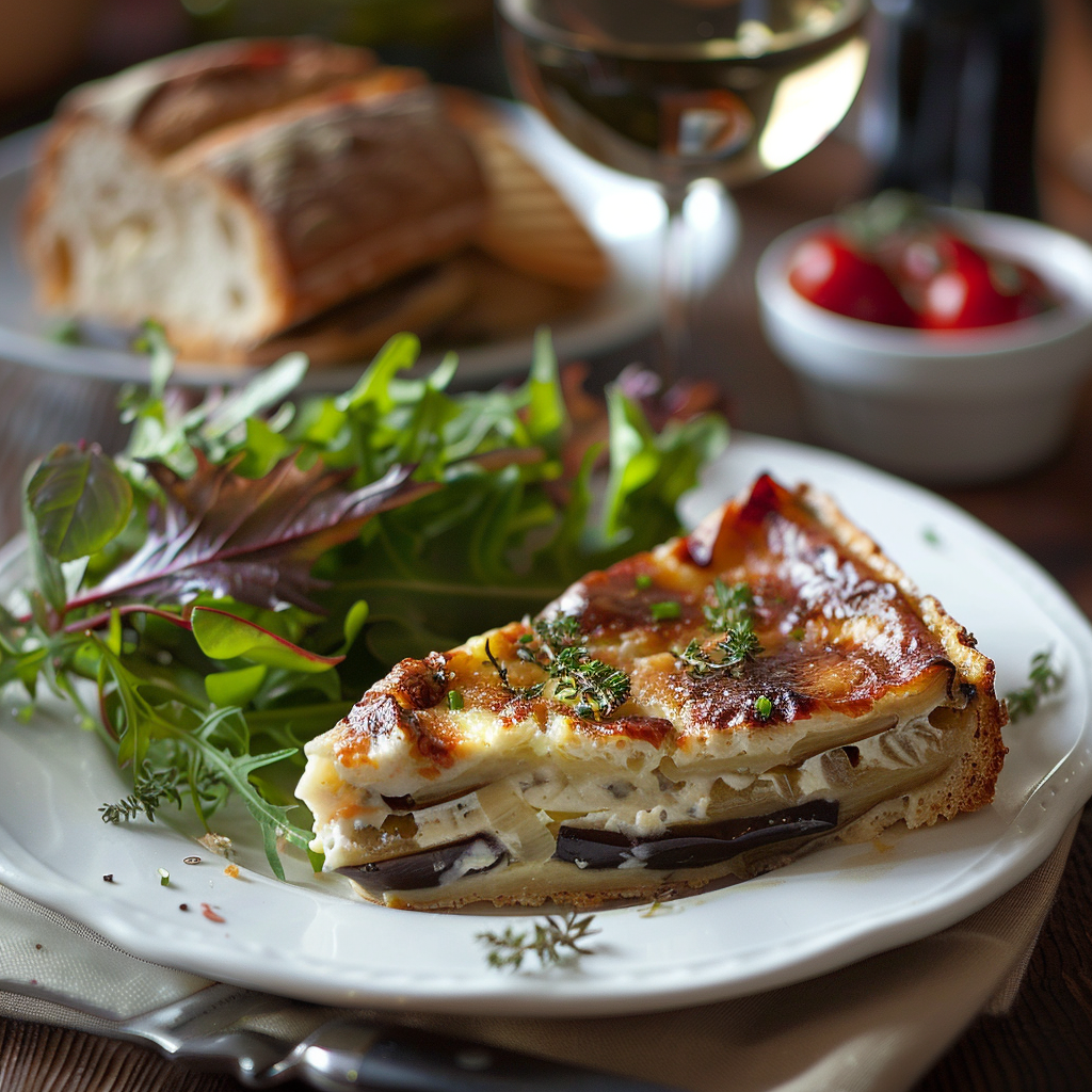 Clafoutis d’aubergines au fromage