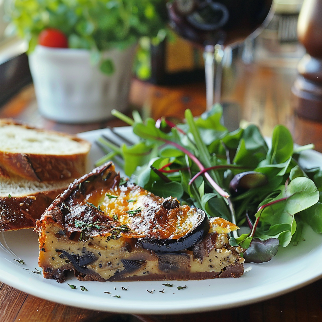 Clafoutis d’aubergines au fromage