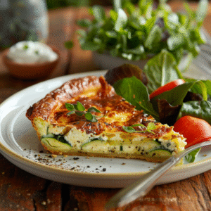 Clafoutis de courgettes au chèvre