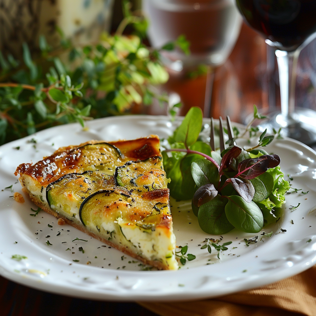 Clafoutis de courgettes au chèvre