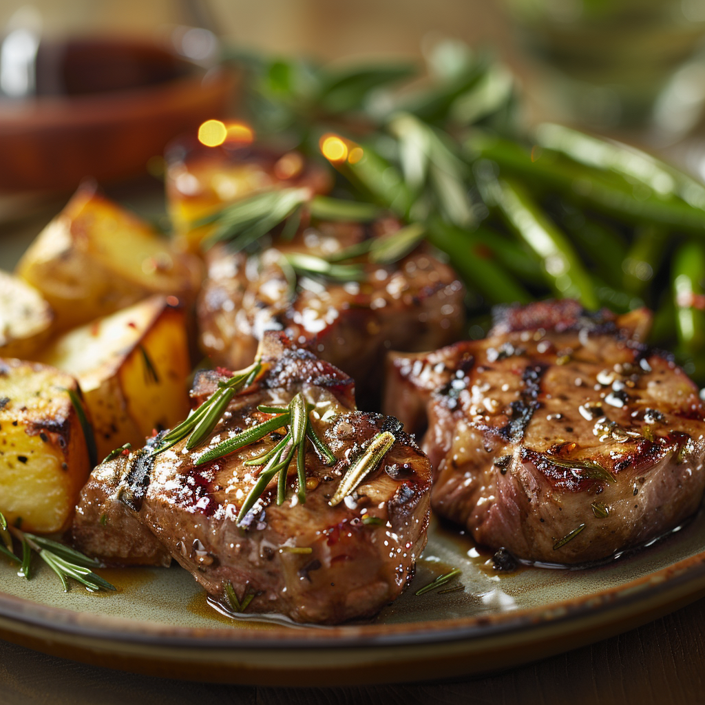 Côtelettes d’agneau au romarin