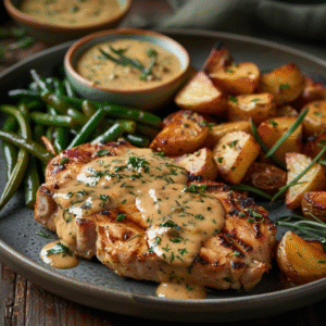 Côtes de porc à la moutarde