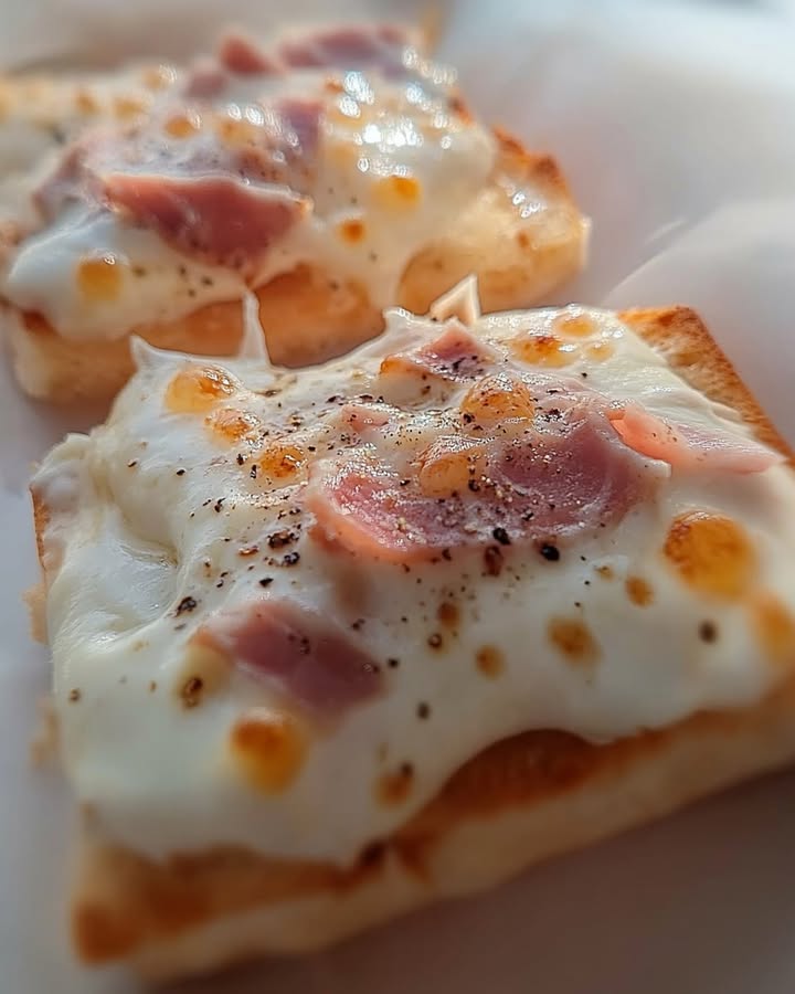 Croque-Monsieur Chèvre Lardons