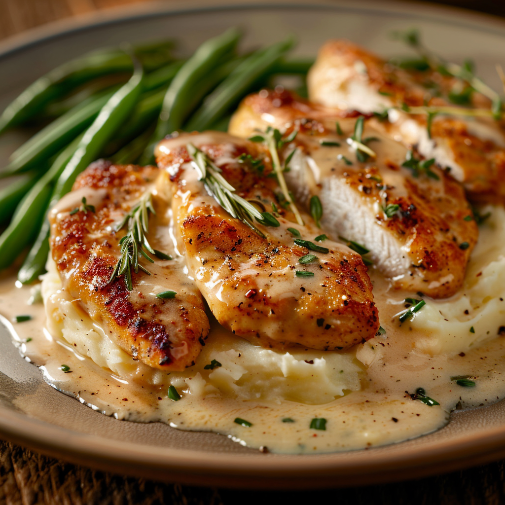 Escalope de dinde à la crème