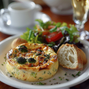 Flan de brocolis au fromage