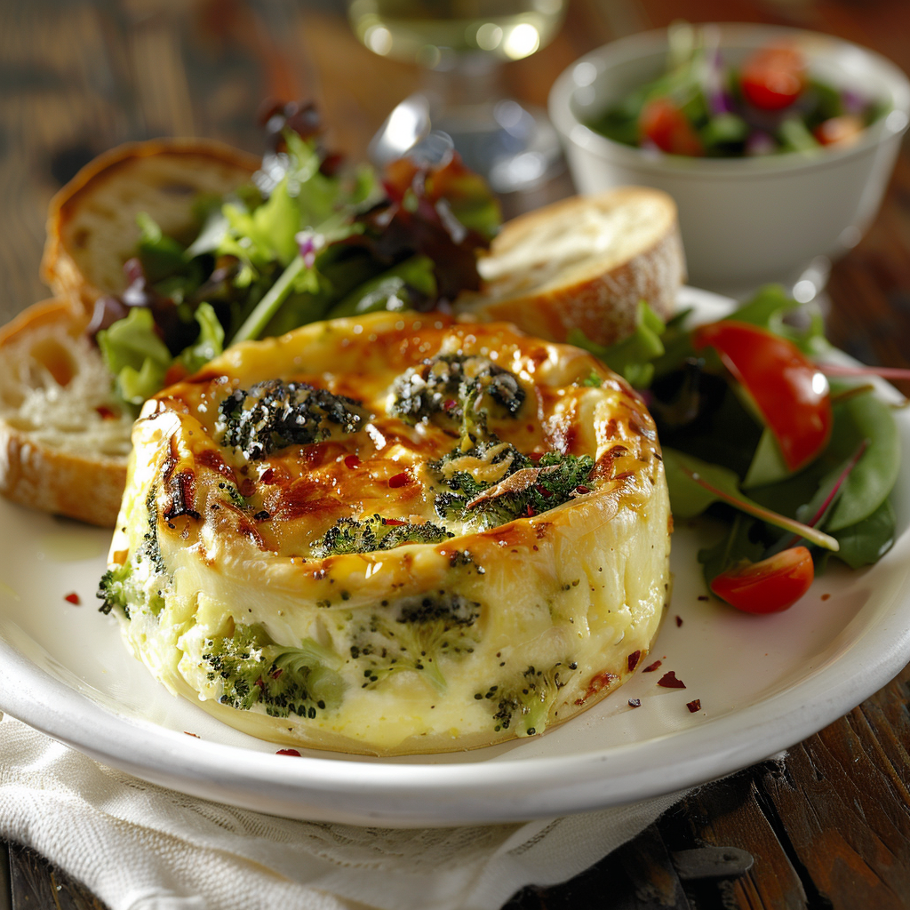 Flan de brocolis au fromage