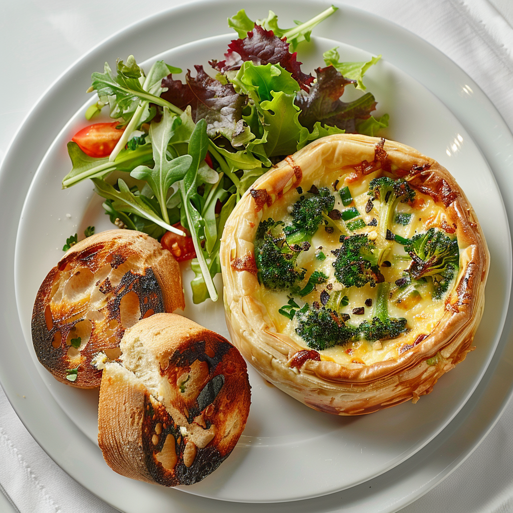 Flan de brocolis au fromage