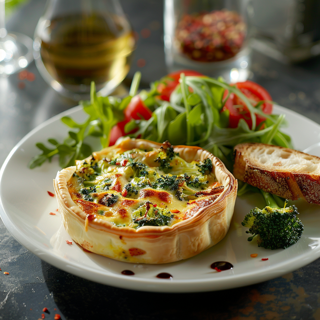 Flan de brocolis au fromage