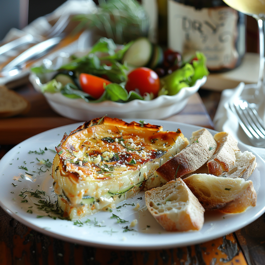 Flan de courgettes au parmesan