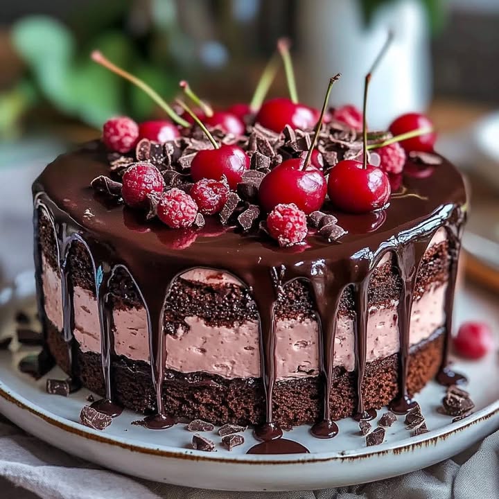 Gâteau Chocolat Cerise