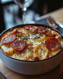 Gratin Chorizo Pommes