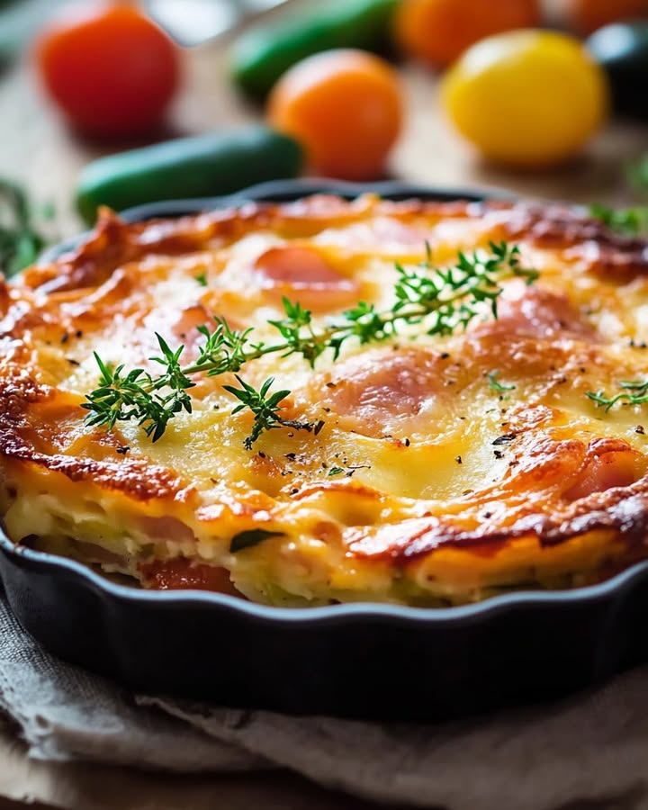 Gratin Jambon Légumes