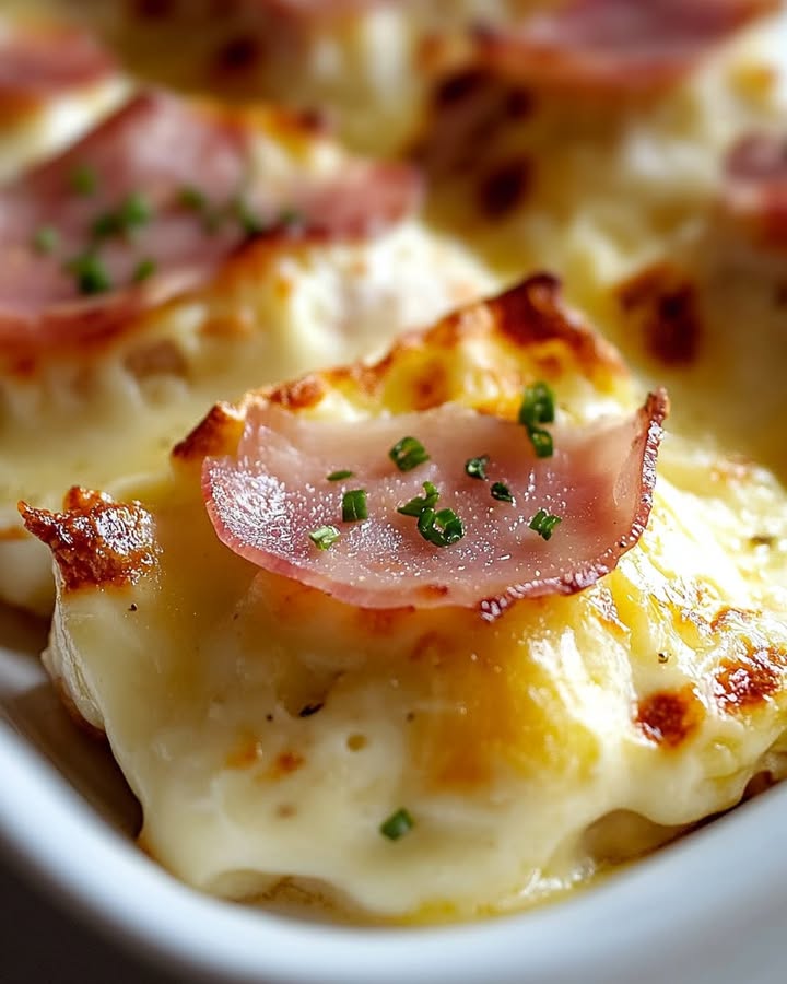 Gratin Œufs Jambon
