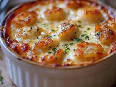 Gratin Saint-Jacques Crevettes : Recette Savoureuse et Facile
