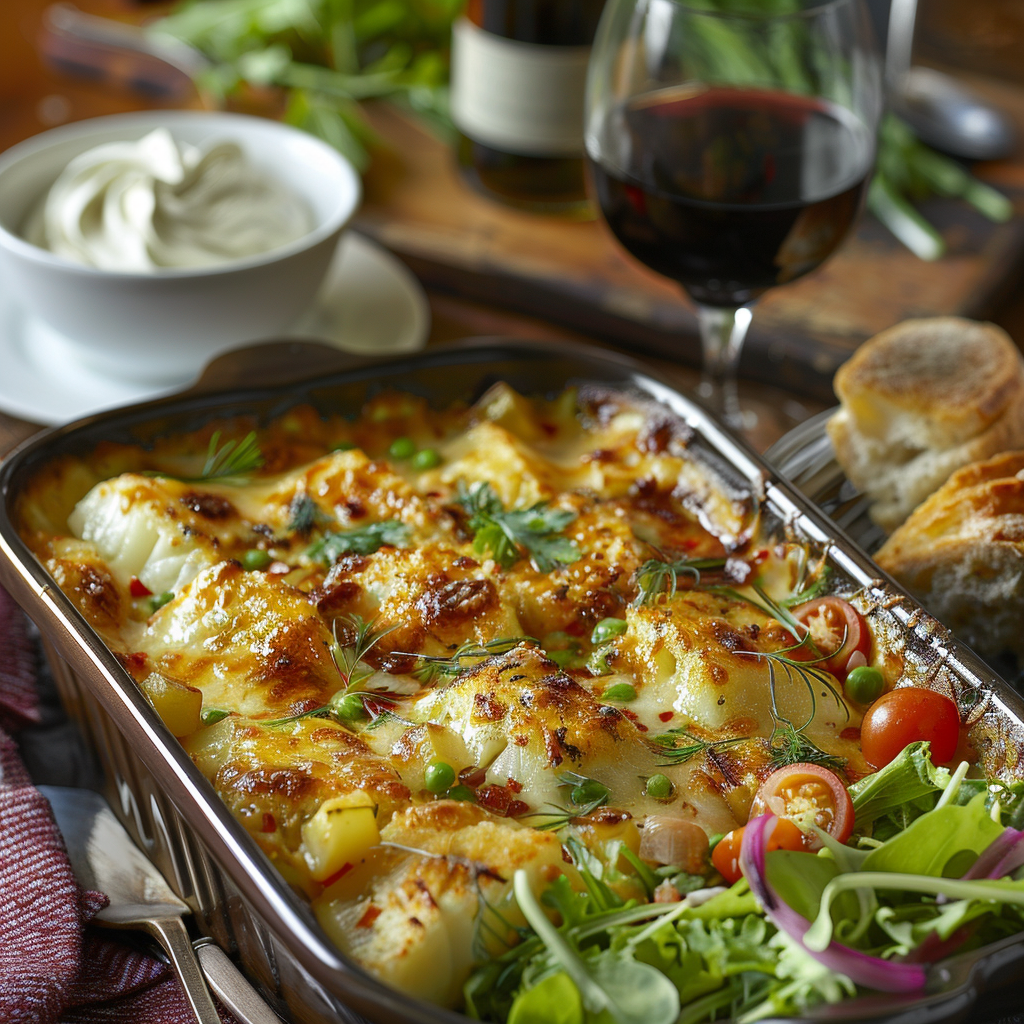 Gratin de poisson aux légumes