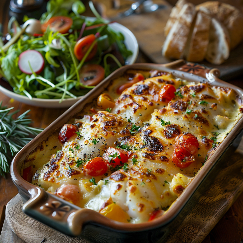 Gratin de poisson aux légumes