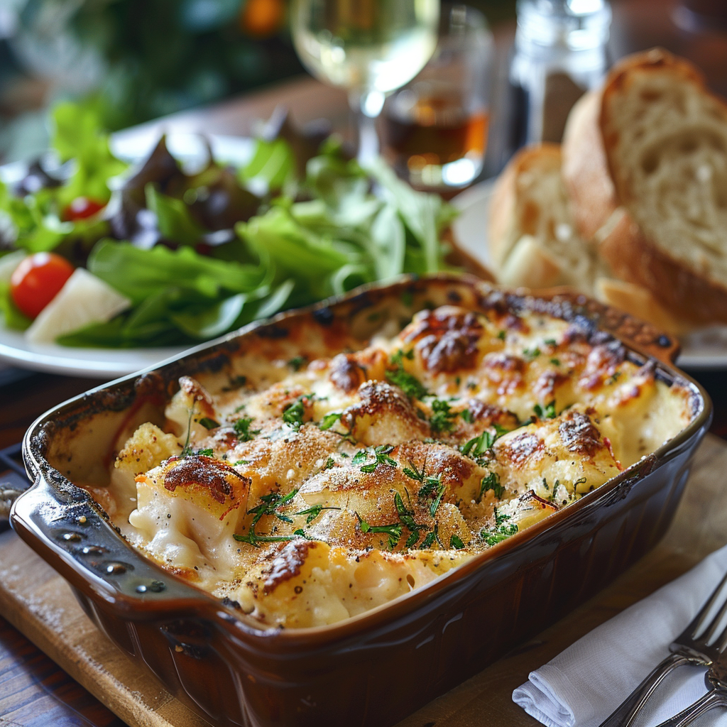 Gratin de poisson aux légumes