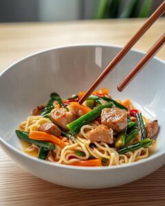 Nouilles Bœuf Légumes