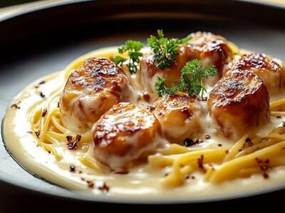 Pâtes Poulet Crémeuses : Recette Facile et Savoureuse