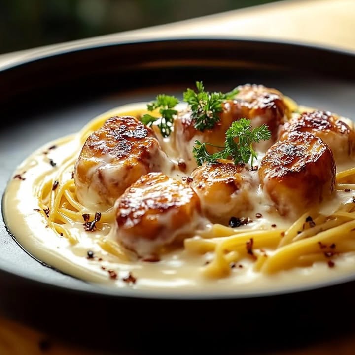 Pâtes Poulet Crémeuses