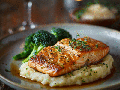 Pavé de saumon à la crème : Recette facile et savoureuse