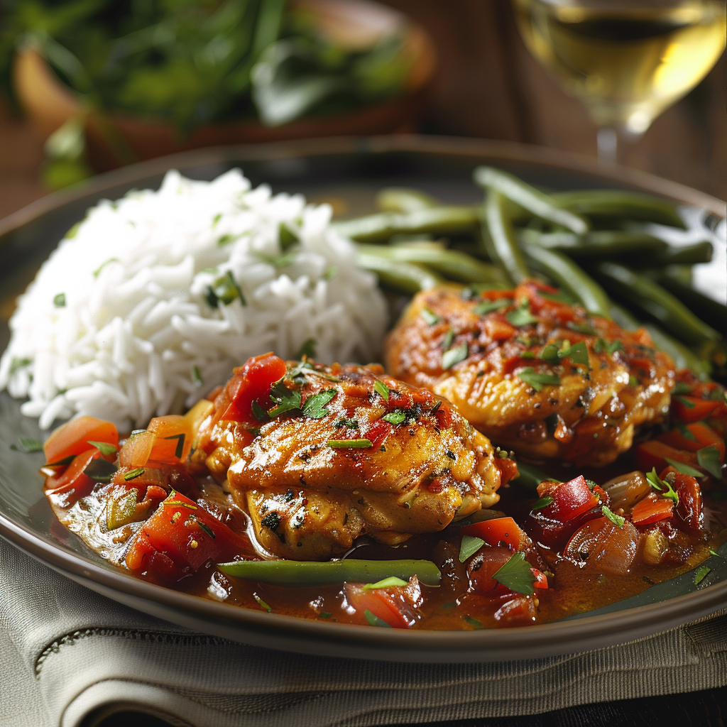 Poulet basquaise maison