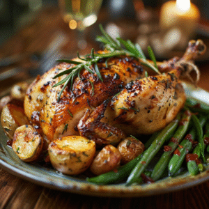 Poulet rôti au four