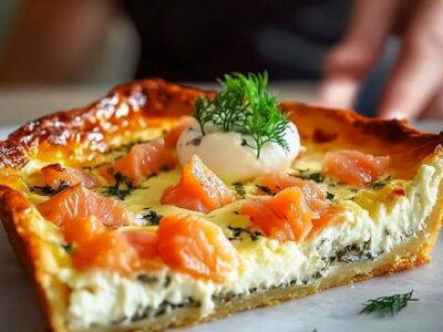 Quiche Saumon Boursin : Recette Facile et Savoureuse