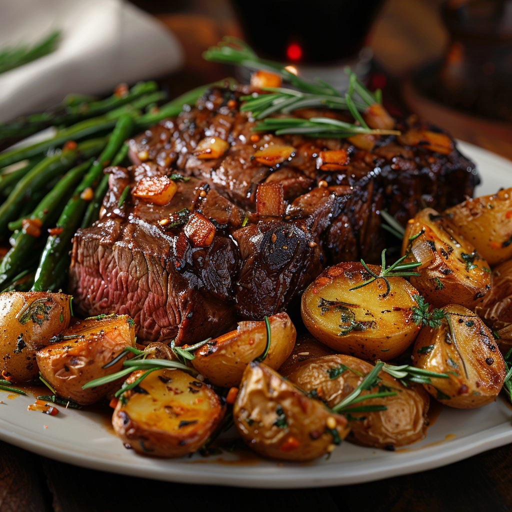 Rôti de bœuf tendre et juteux