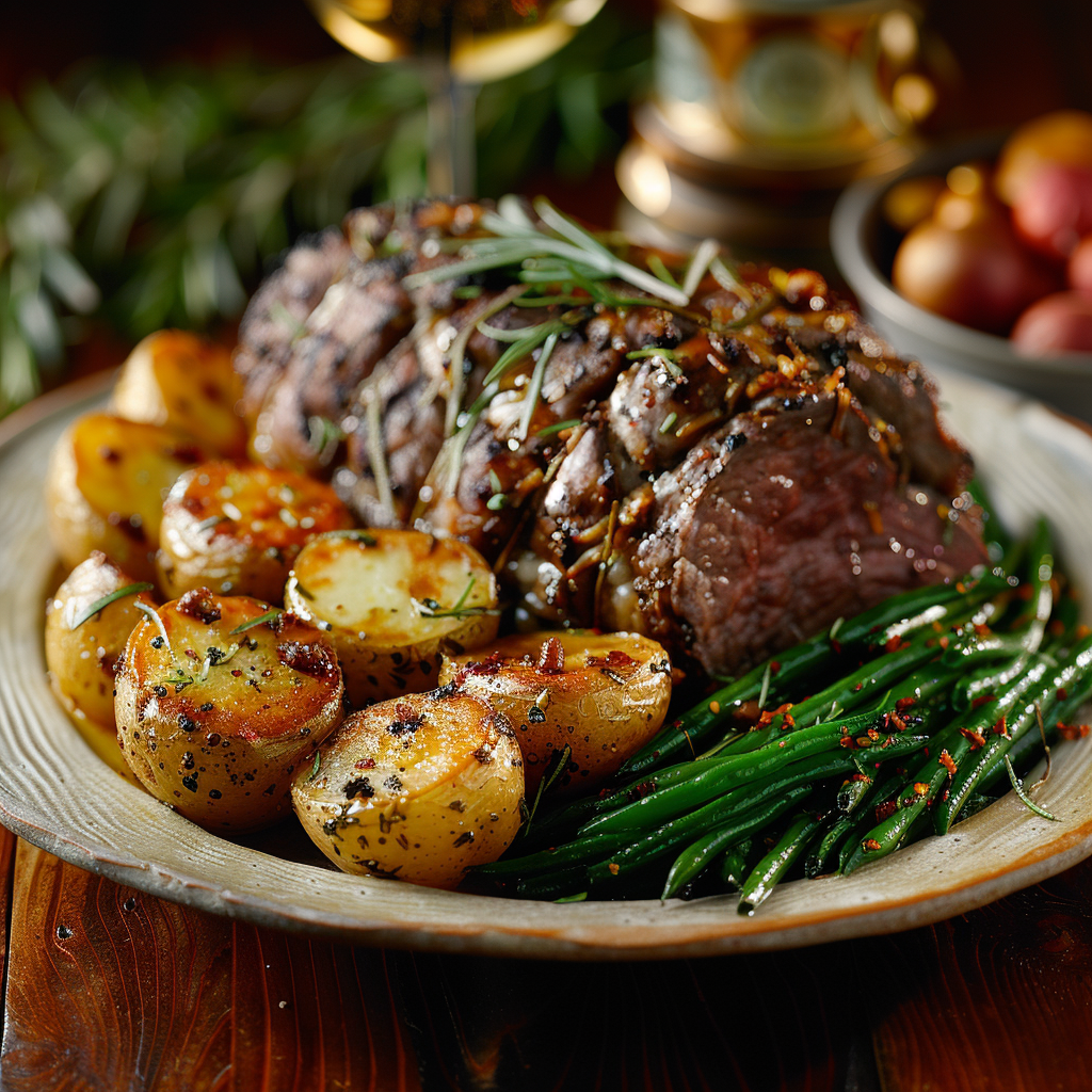 Rôti de bœuf tendre et juteux
