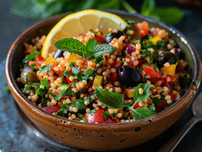 Salade de boulgour aux herbes fraîches : Recette facile et savoureuse
