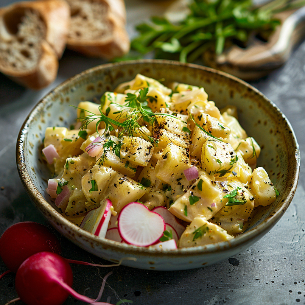 Salade de pommes de terre à la moutarde