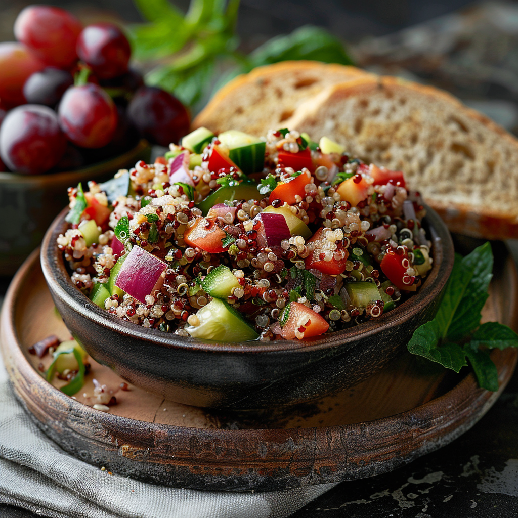 Salade de quinoa aux légumes d’été