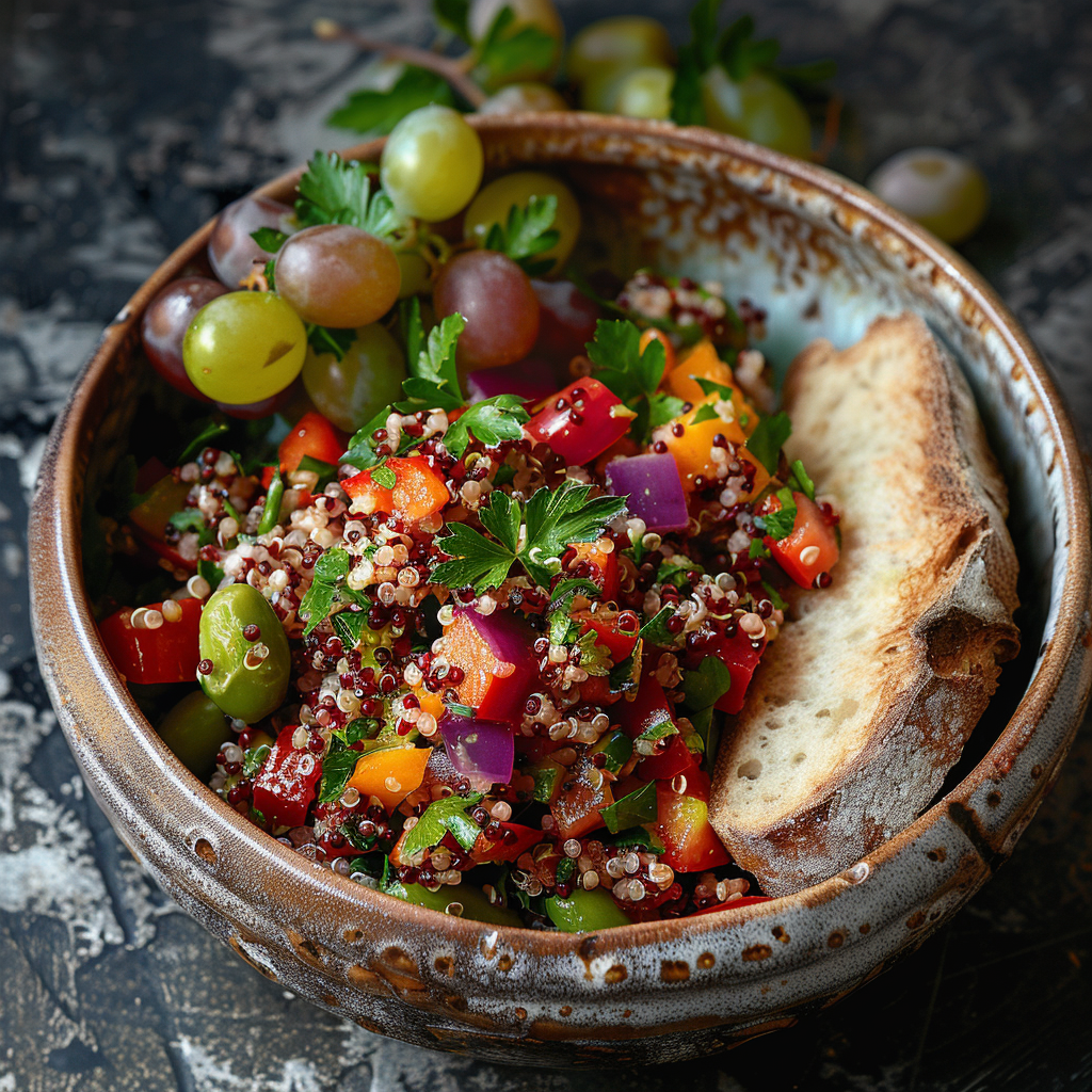 Salade de quinoa aux légumes d’été
