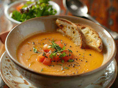 Soupe de courge butternut facile et savoureuse