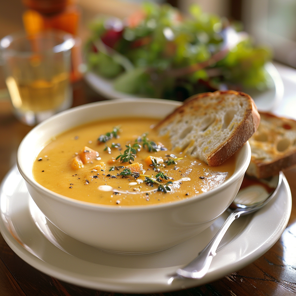 Soupe de courge butternut