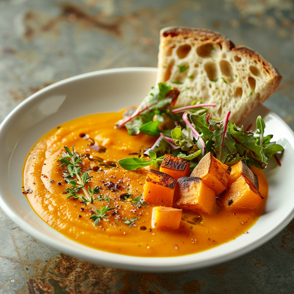 Soupe de courge butternut