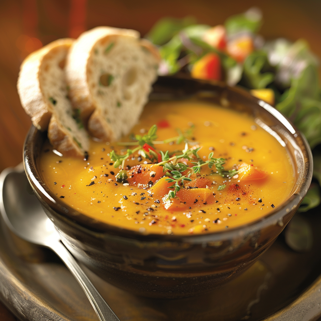 Soupe de courge butternut