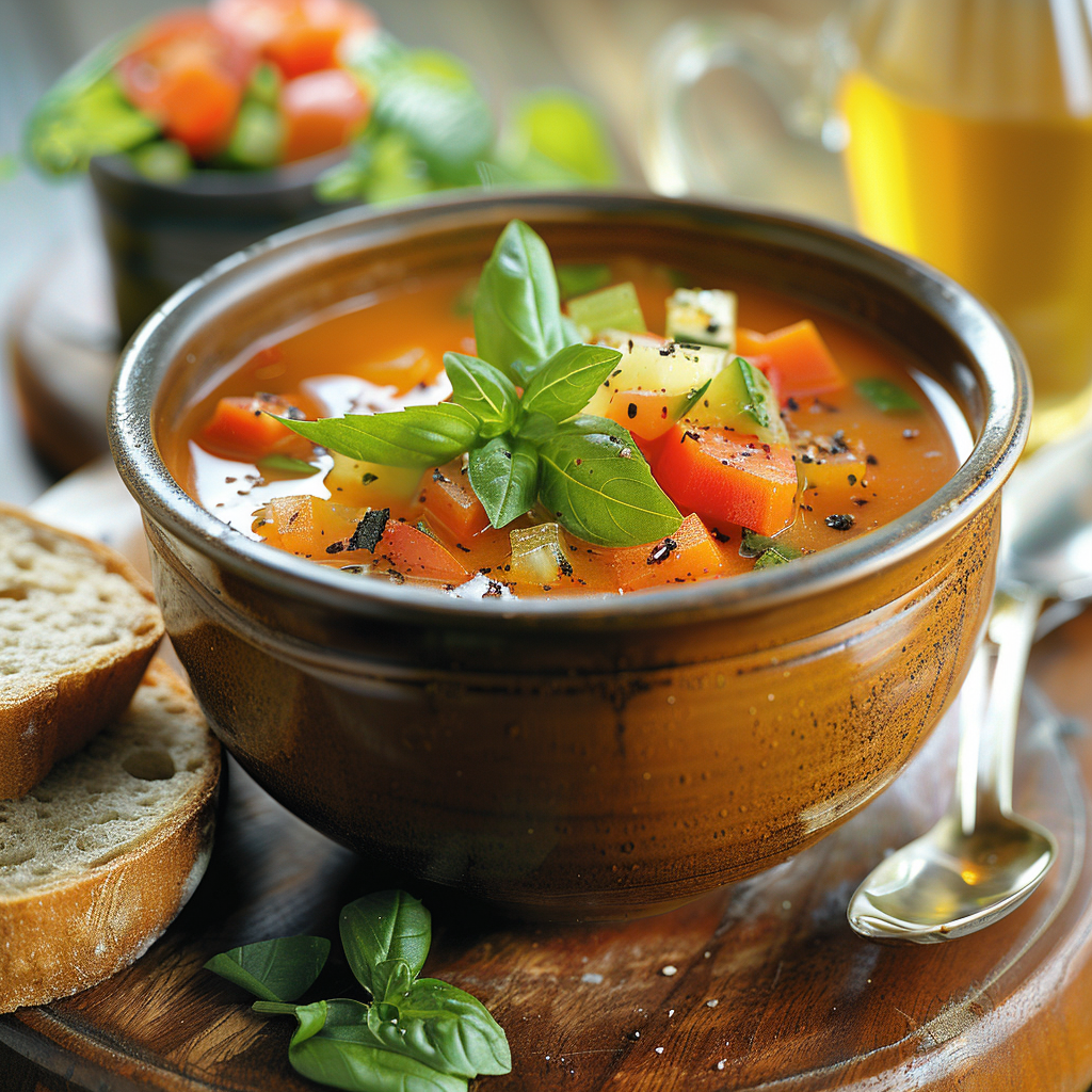 Soupe de légumes du jardin