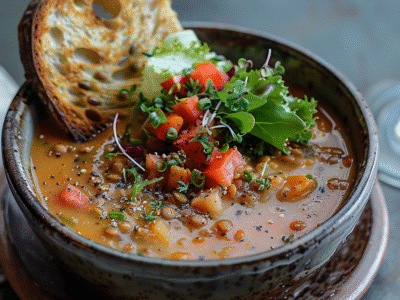 Soupe de lentilles corail au lait de coco : Recette facile et savoureuse