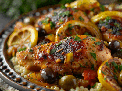 Tajine de poulet aux citrons confits : Recette facile et savoureuse