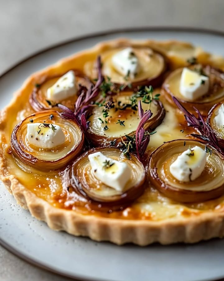 Tarte Oignons Chèvre
